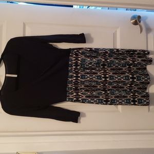 Faux wrap dress - Auden 2fer Ikat print dress